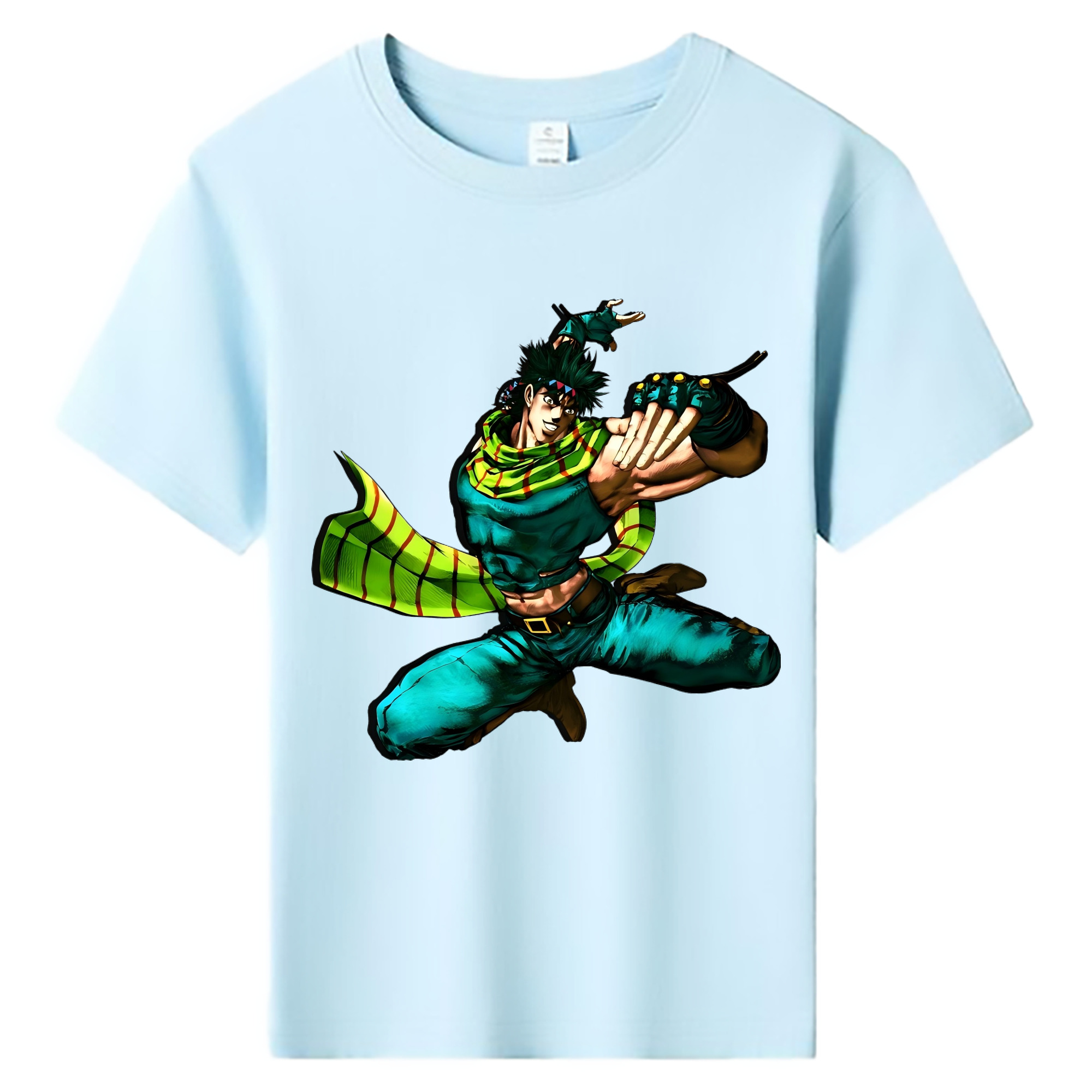 （画像用） ジョジョの奇妙な冒険 ジョセフ?ジョースター JoJo's Bizarre Adventure Joseph Joestar 綿100％キッズTシャツ（フロントプリント）
